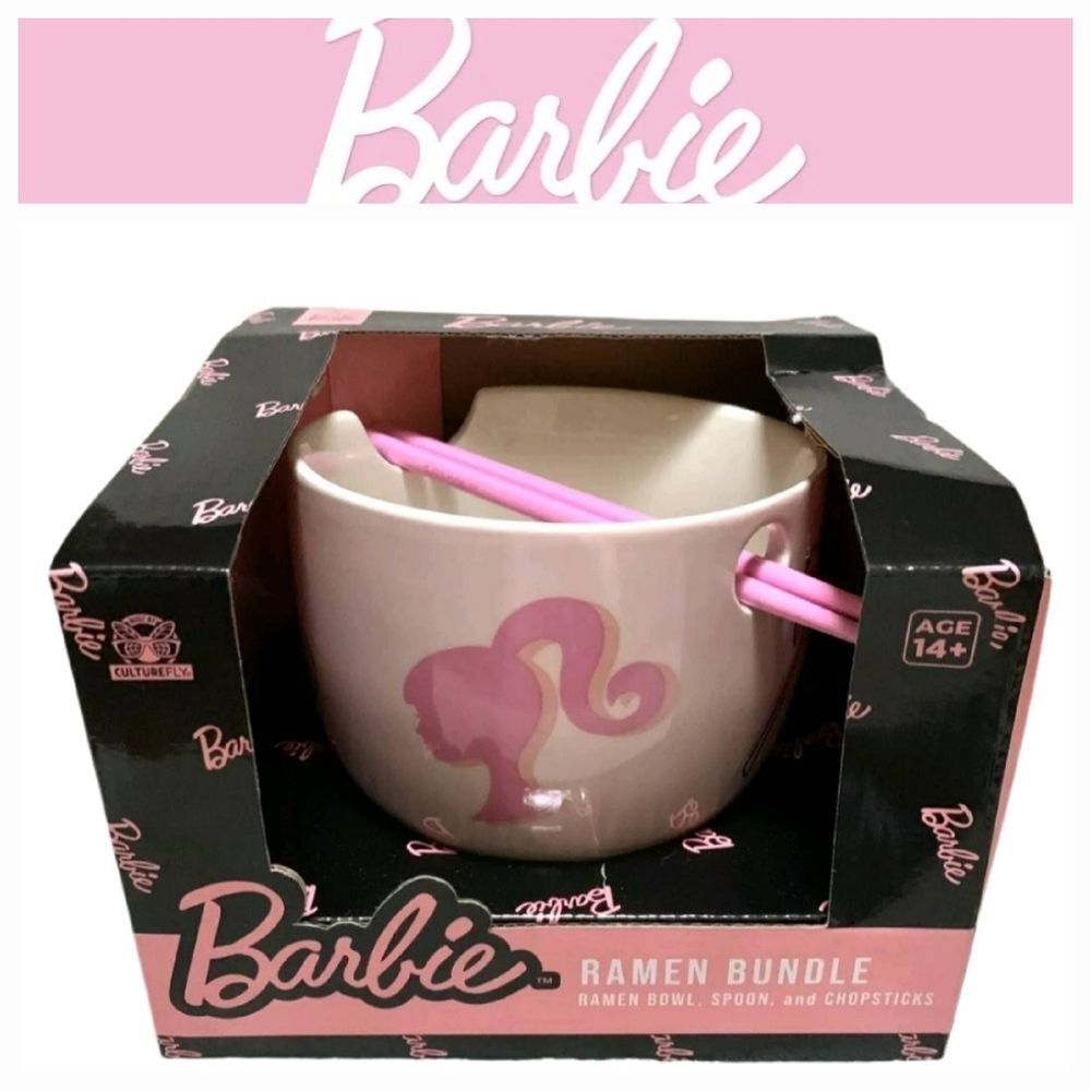 Barbie Ramen Bundle Ramen Bowl, Spoon, & Chopsticks